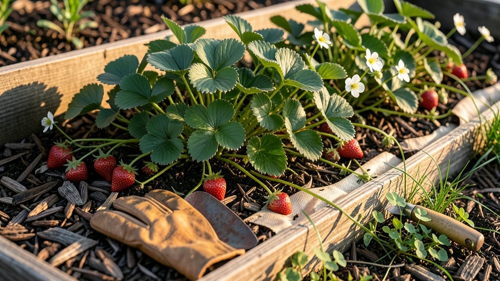 Strawberry Plant Weed Control: Boiling Water Spot-Targeted Blasts