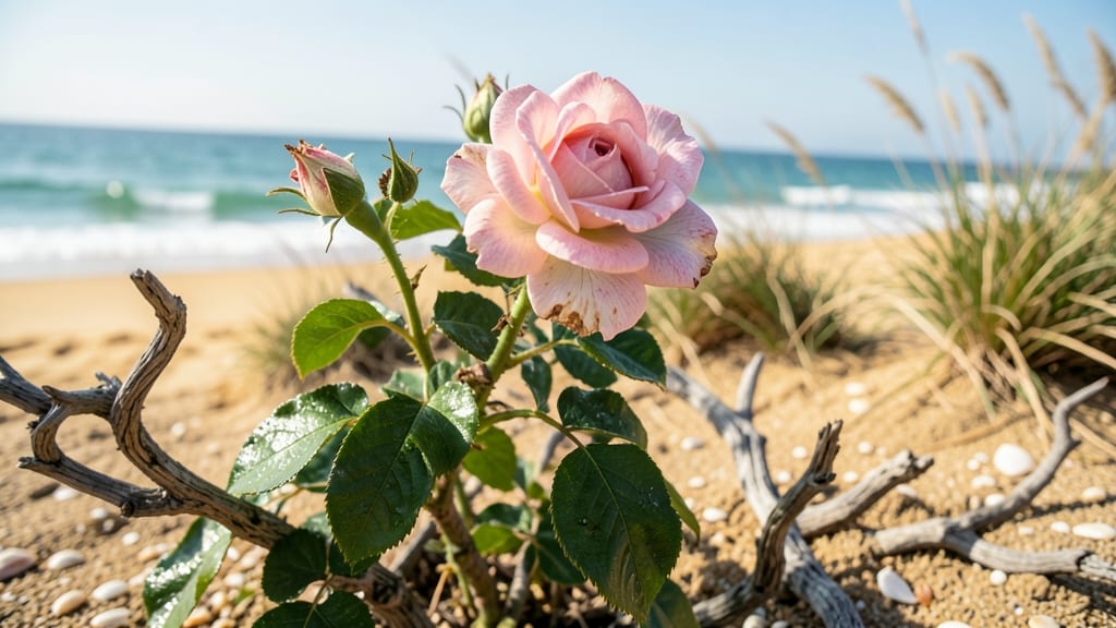 Cécile Brünner: Rugosa Rose with Apple-Bergamot