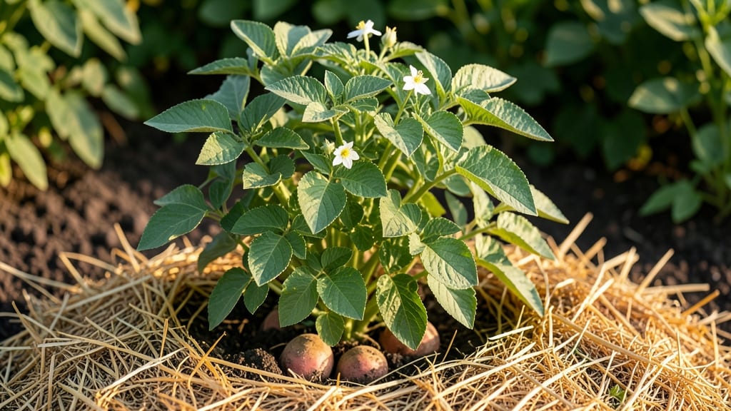 Potatoes in Straw: Year-Round Harvesting Without Digging