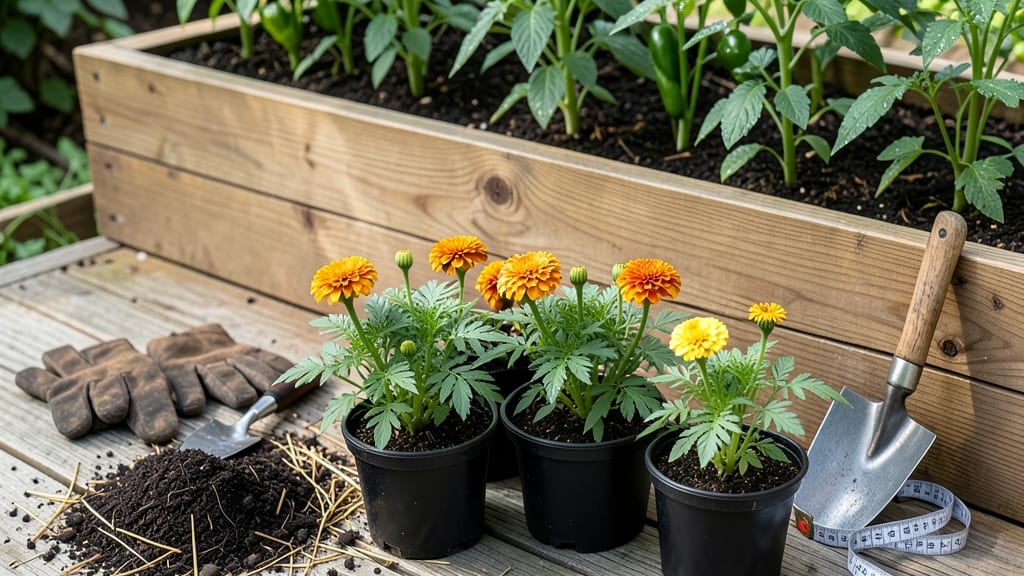 How Many Marigolds to Plant in Vegetable Garden: Spacing Rules for Pest Control and Pollinator Boost