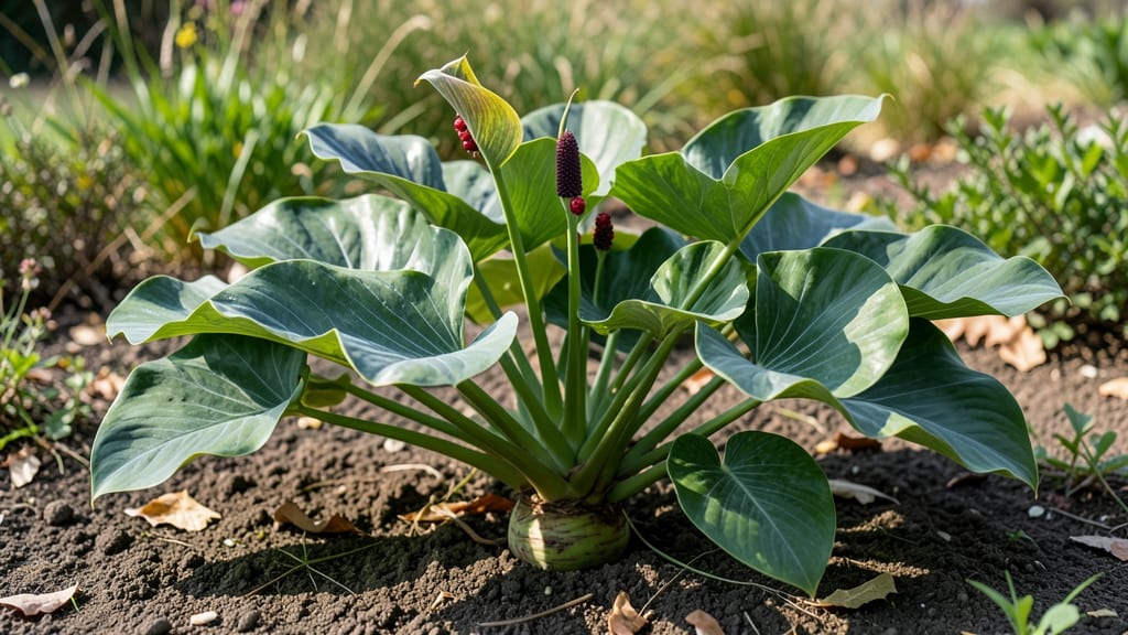 Arum Cornutum Plant: Cold-Hardy Perennial With Velvety Foliage and Dramatic Blooms