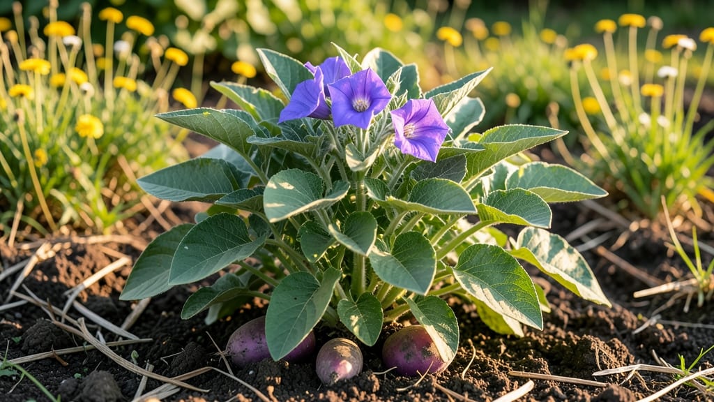 Purple Majesty Potato Plant: Cold-Hardy Tubers Ready in 60 Days