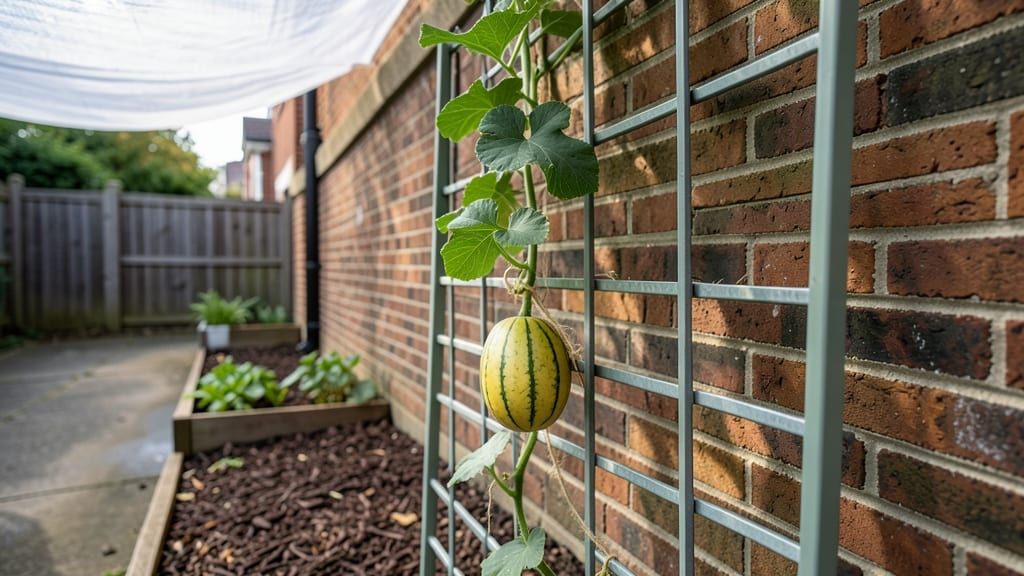 Trellised Single Vine for Vertical Gardening