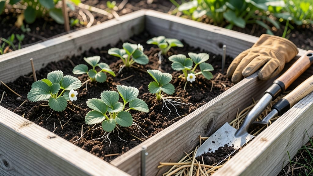 Raised Bed Strawberry Plants Spacing: 18-Inch Apart for Maximum Yield