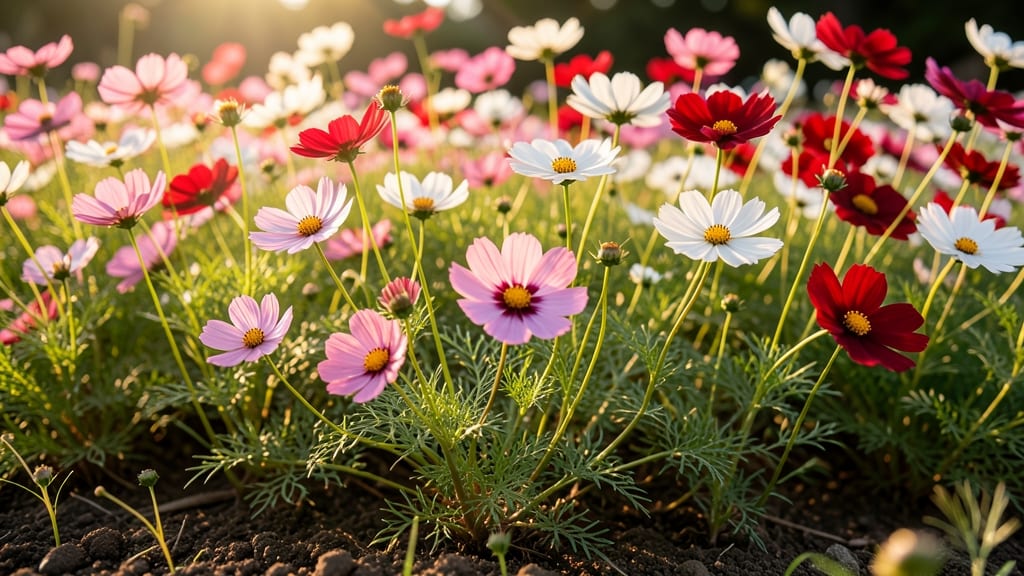 Quick-Blooming Cosmos for Wildflower Gardens