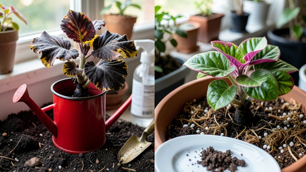 Begonia Plant Dying: Root Rot Rescue in 7 Days