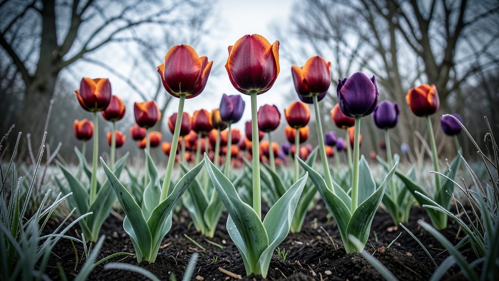 Tulips for Bold Winter Garden Drama