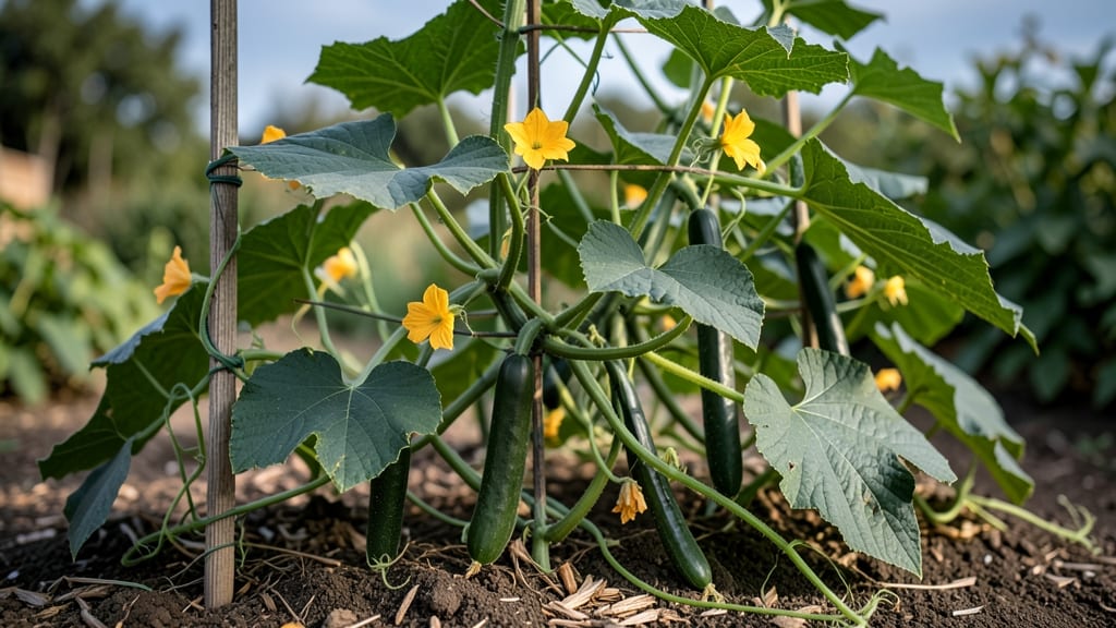 Big Cucumber Plants: Vertical Trellis Secrets for Bountiful Harvests