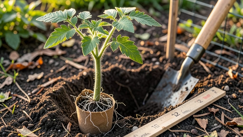 Tomato Plant Planting Depth: Exact Inches for Stronger Roots and Higher Yields