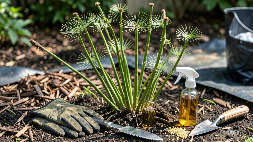Horsetail Plant Control: Boiling Water Spot Treatment for Fast Eradication *(Rejected - in Avoid List)*