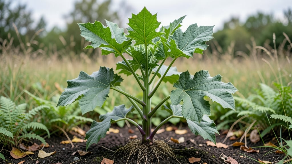 Hogweed Young Plant: Eradicate Before It Spreads—Boiling Water Spot-Treat
