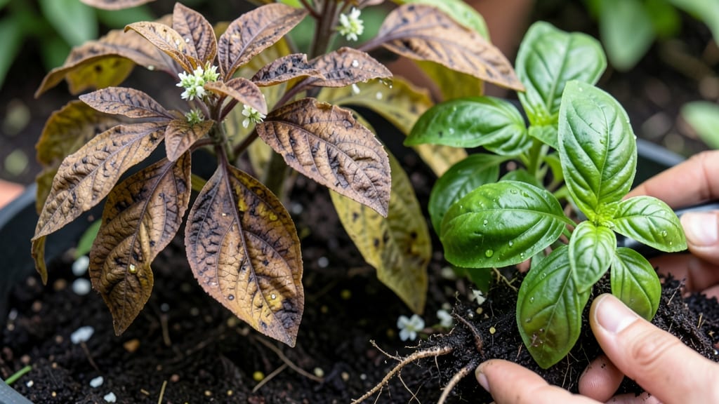 Brown Leaves On Basil Plant: Revive Your Herbs With This Simple Fix