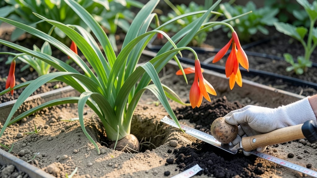 How Deep to Plant Crocosmia Bulbs: Soil Depth Secrets for Vibrant Fall Blooms