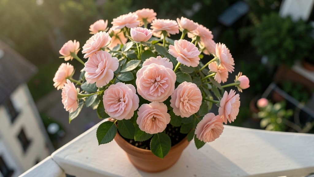 The Fairy: Polyanthus Rose with Almond Blossom