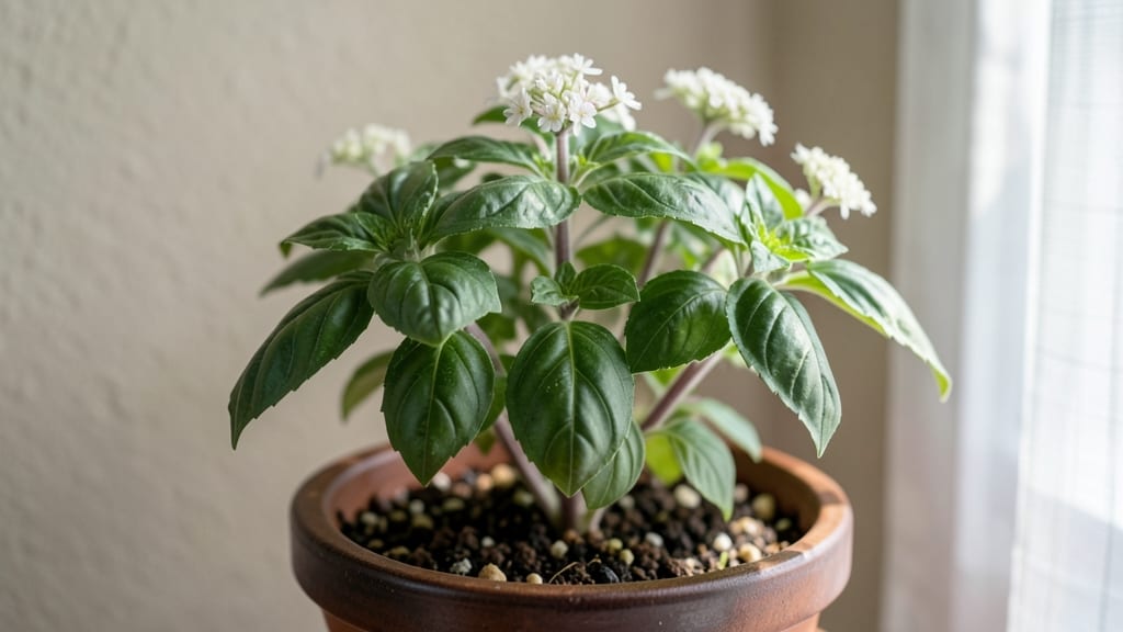 Single Basil Plant: Thriving Harvest in Small Spaces